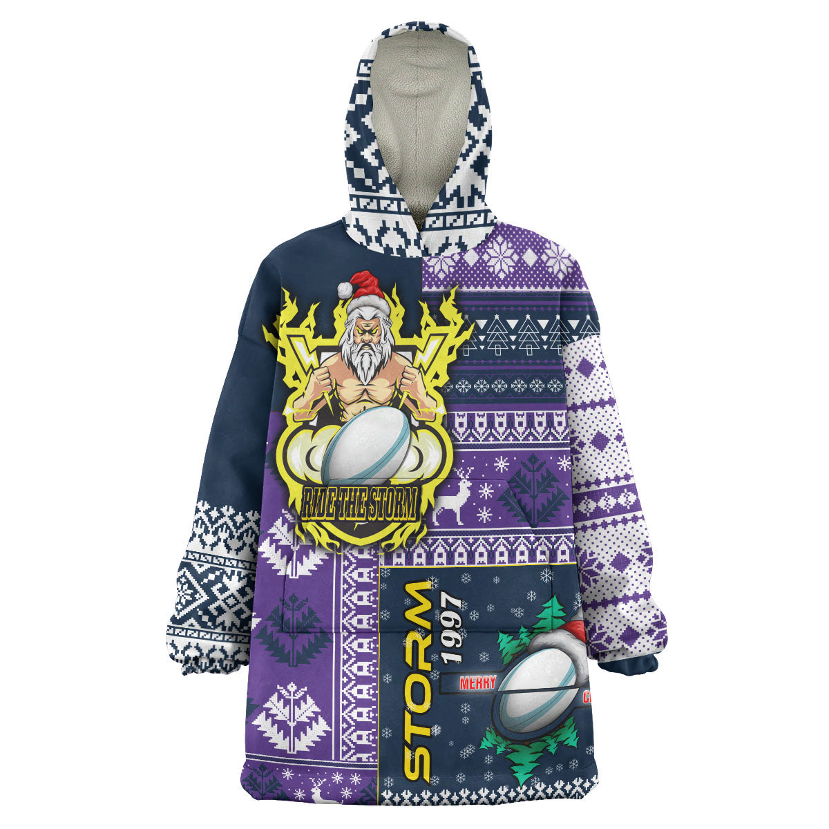 storm-rugby-snug-hoodie-custom-christmas-snowflakes-storm-mascot-wearable-blanket-hoodie