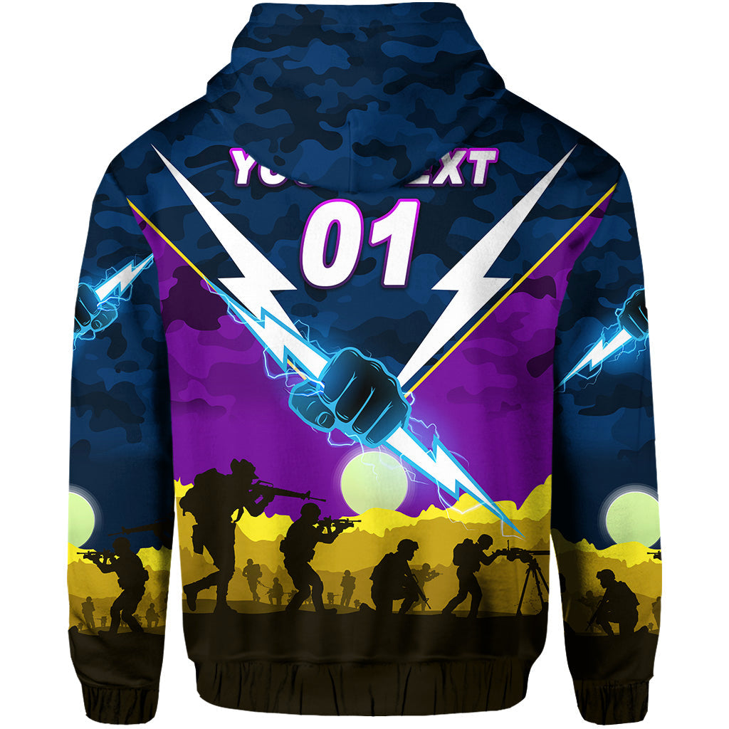 (Custom Personalised) Melbourne Storm ANZAC 2022 Hoodie/ Zip Hoodie Simple Style LT8