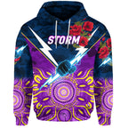 Melbourne Storm ANZAC 2022 Hoodie/ Zip Hoodie Indigenous Vibes LT8