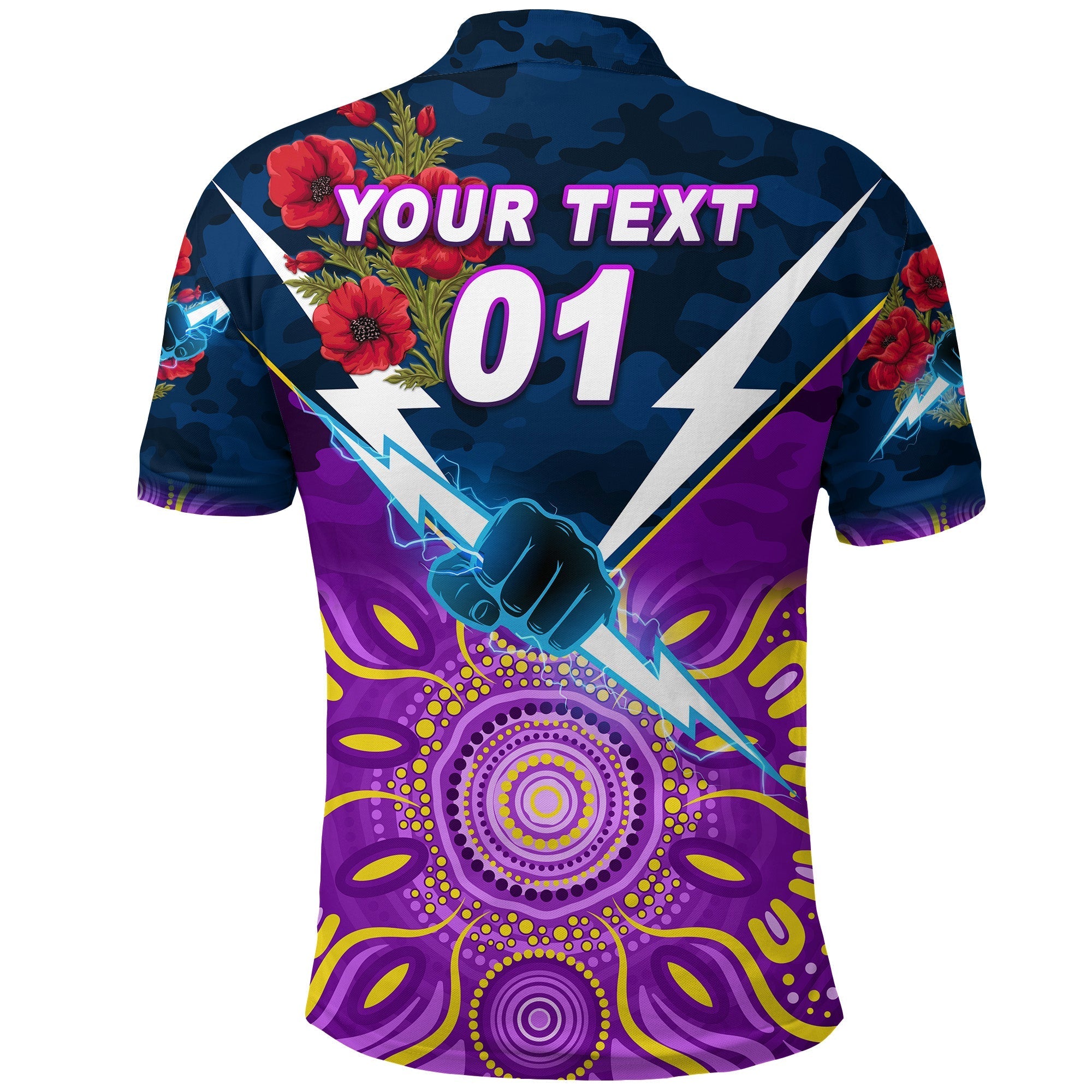 custom-personalised-melbourne-storm-anzac-2022-polo-shirt-indigenous-vibes
