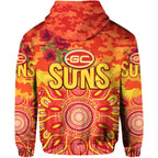 Gold Coast Suns ANZAC Zip Up And Pullover Hoodie Indigenous Vibes LT8