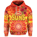 Gold Coast Suns ANZAC Zip Up And Pullover Hoodie Indigenous Vibes LT8