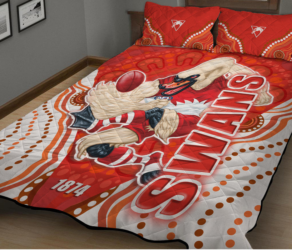sydney-swans-aboriginal-style-quilt-bed-set