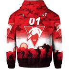 (Custom Personalised) Sydney Swans ANZAC Zip Up And Pullover Hoodie Simple Style LT8