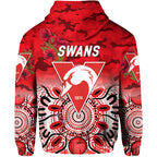 Sydney Swans ANZAC Zip Up And Pullover Hoodie Indigenous Vibes LT8