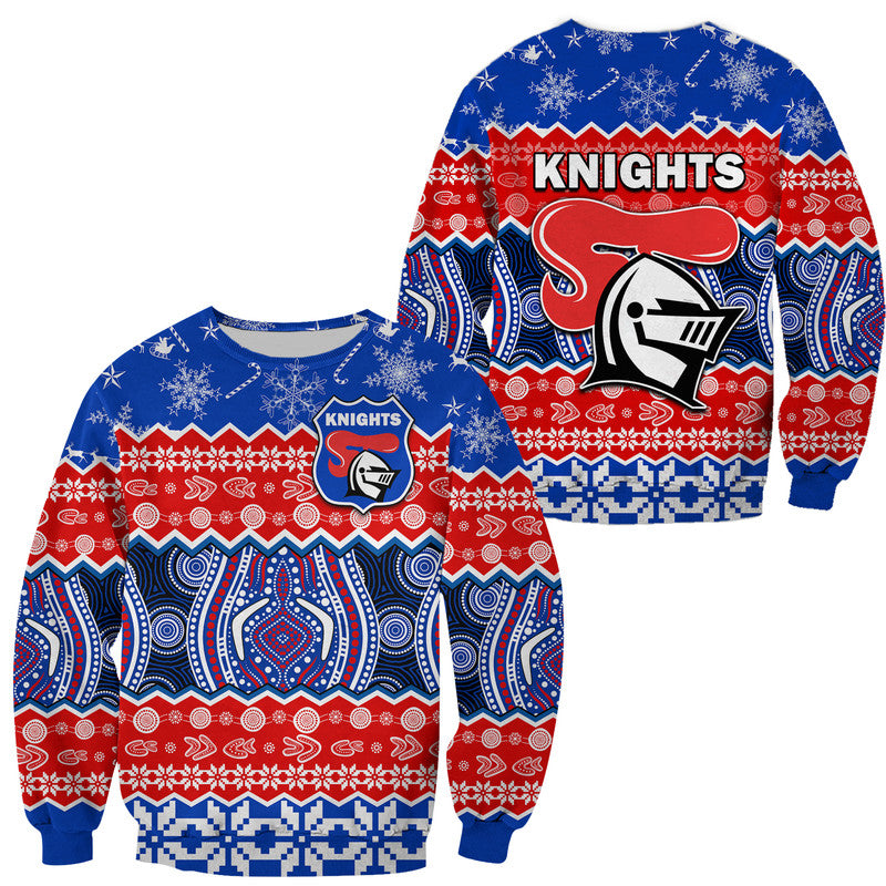 knights-aboriginal-rugby-novocastrians-christmas-vibe-sweater