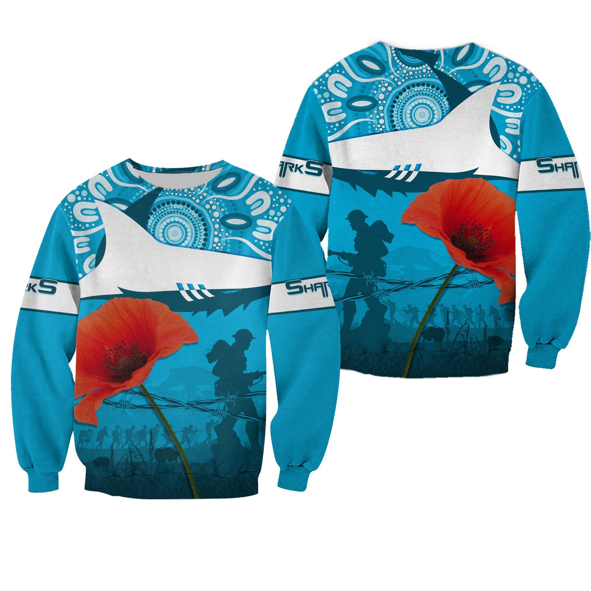 sharkies-rugby-sweatshirt-anzac-day-barb-wire-style