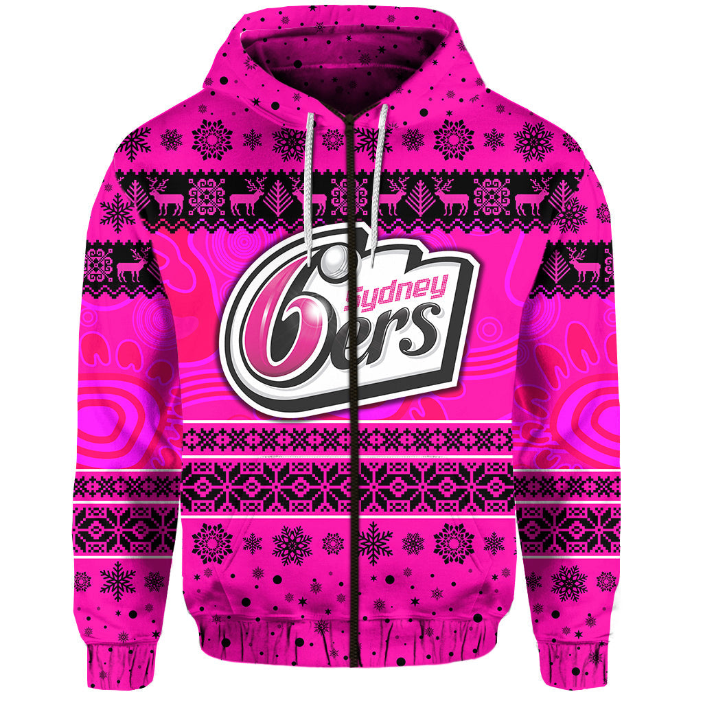 sydney-sixers-zip-hoodie-christmas-simple-style