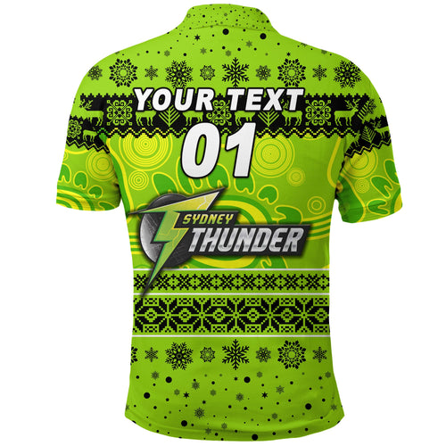 custom-personalised-sydney-thunder-polo-shirt-christmas-simple-style