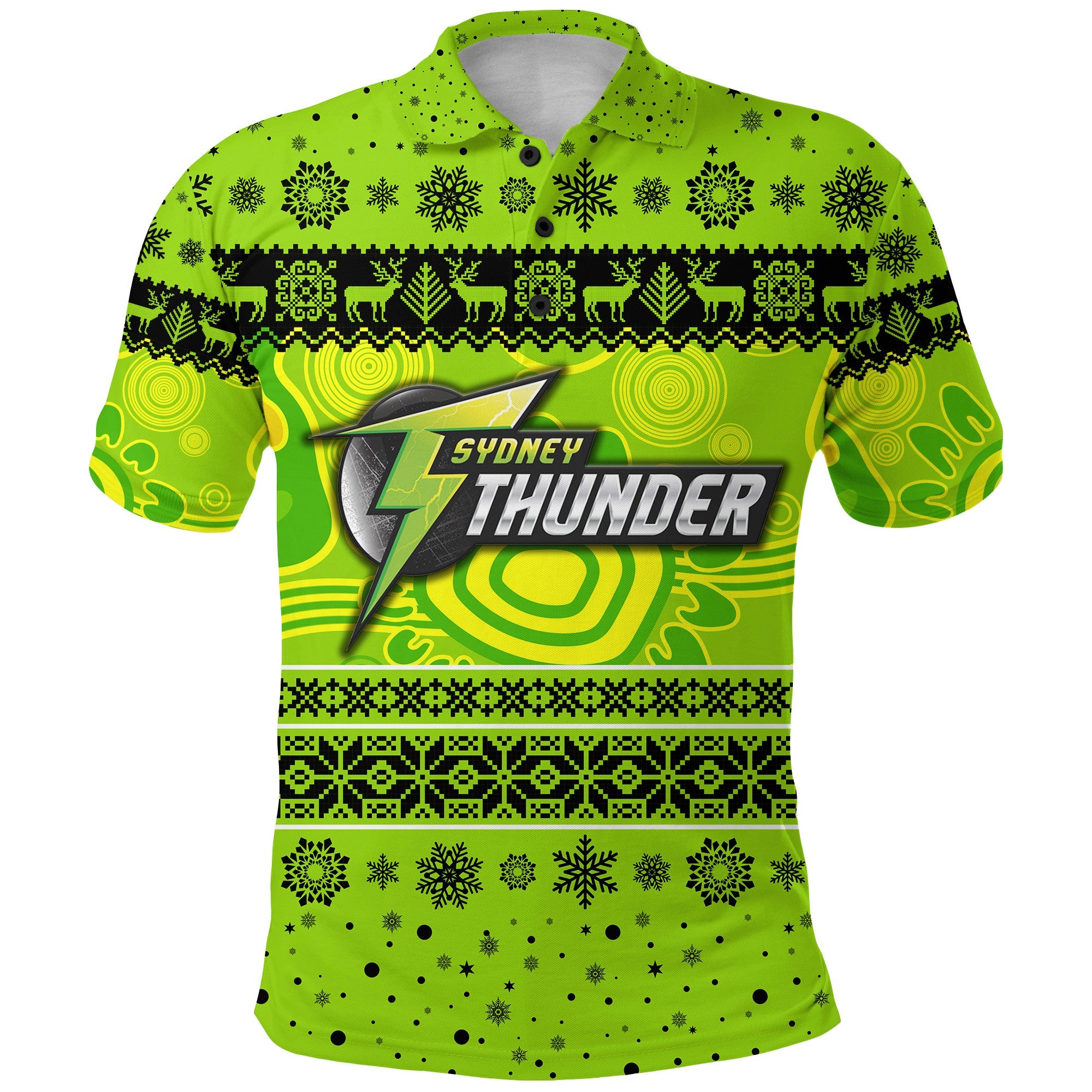 custom-personalised-sydney-thunder-polo-shirt-christmas-simple-style