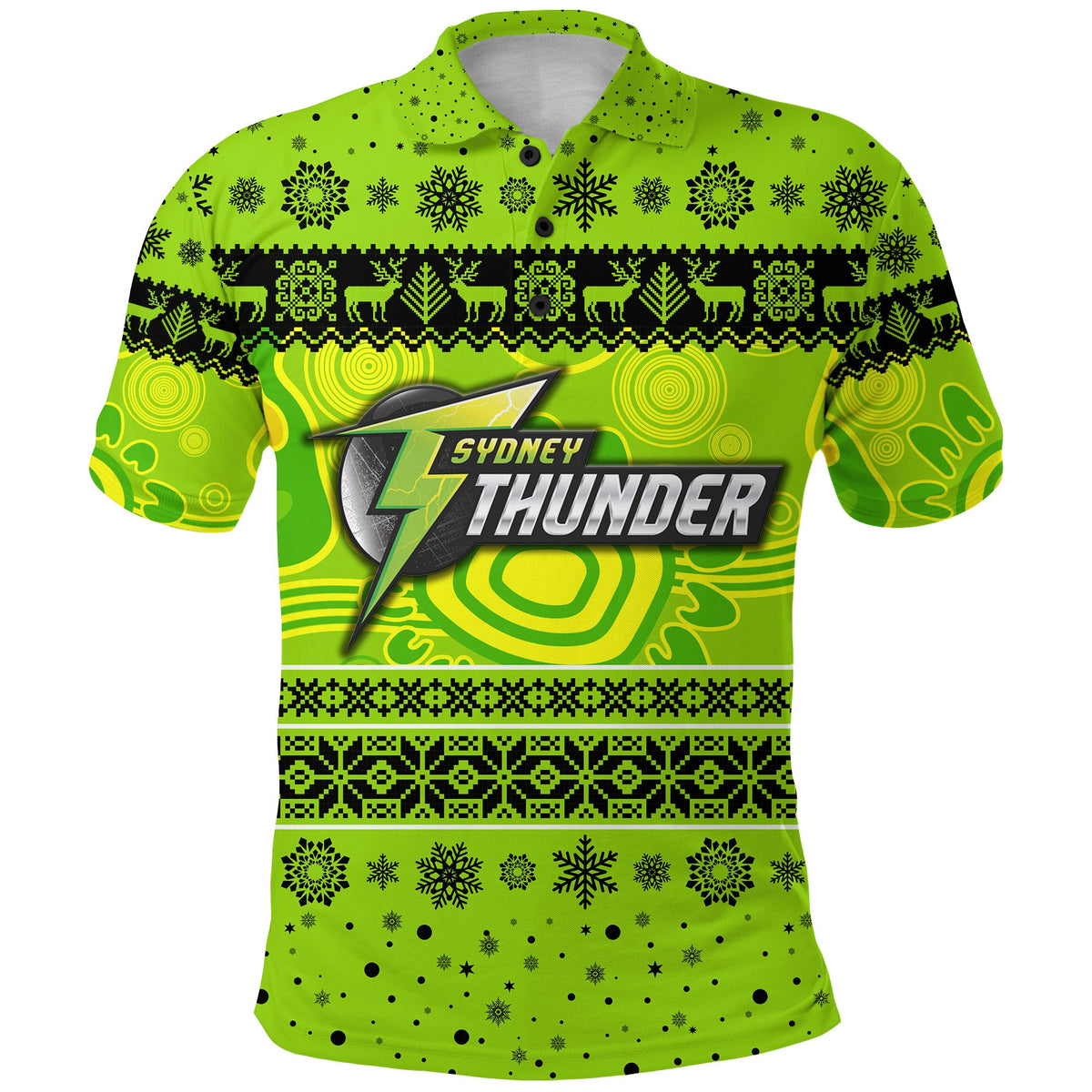 custom-personalised-sydney-thunder-polo-shirt-christmas-simple-style