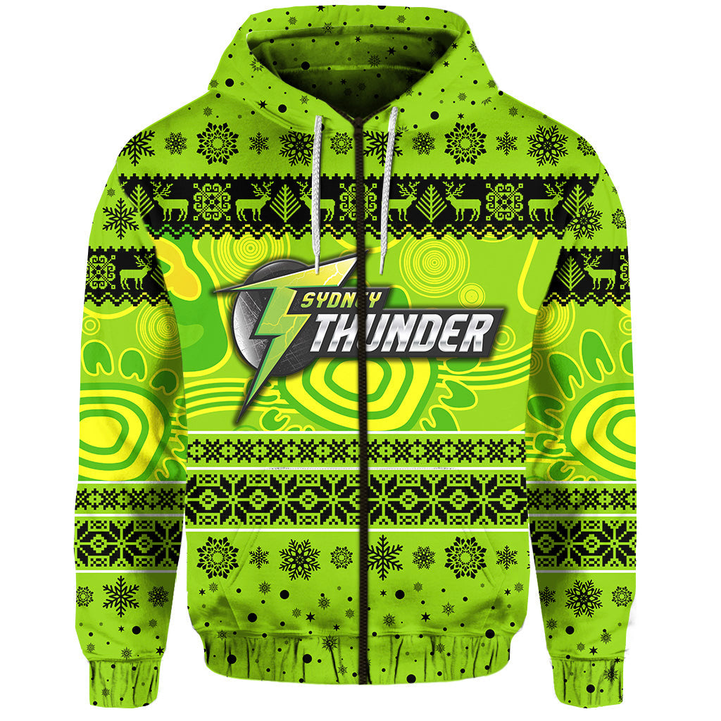 custom-personalised-sydney-thunder-zip-hoodie-christmas-simple-style