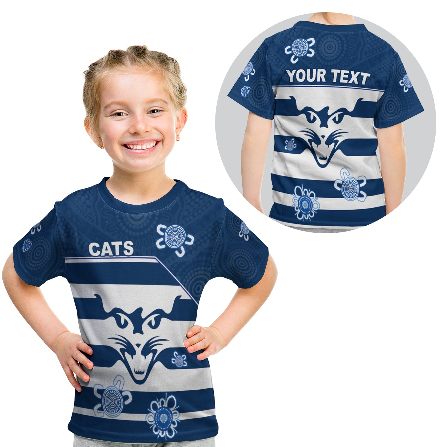 custom-personalised-cats-football-t-shirt-kid-geelong-indigenous
