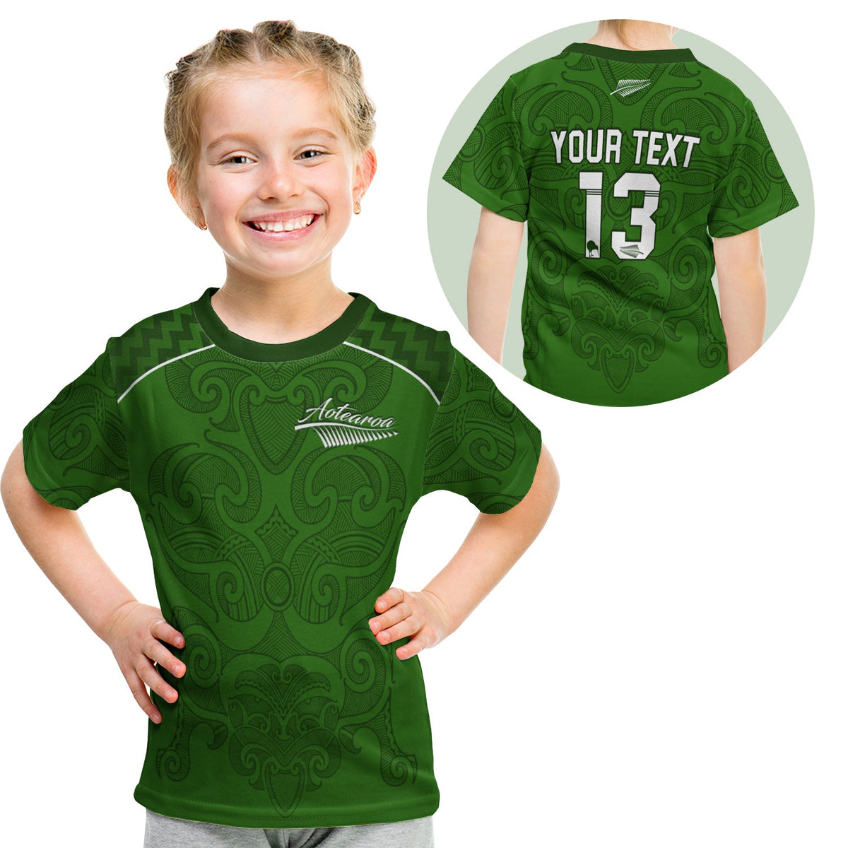custom-personalised-maori-2021-t-shirt-kid-green-aotearoa-tattoo-custom-text-and-number
