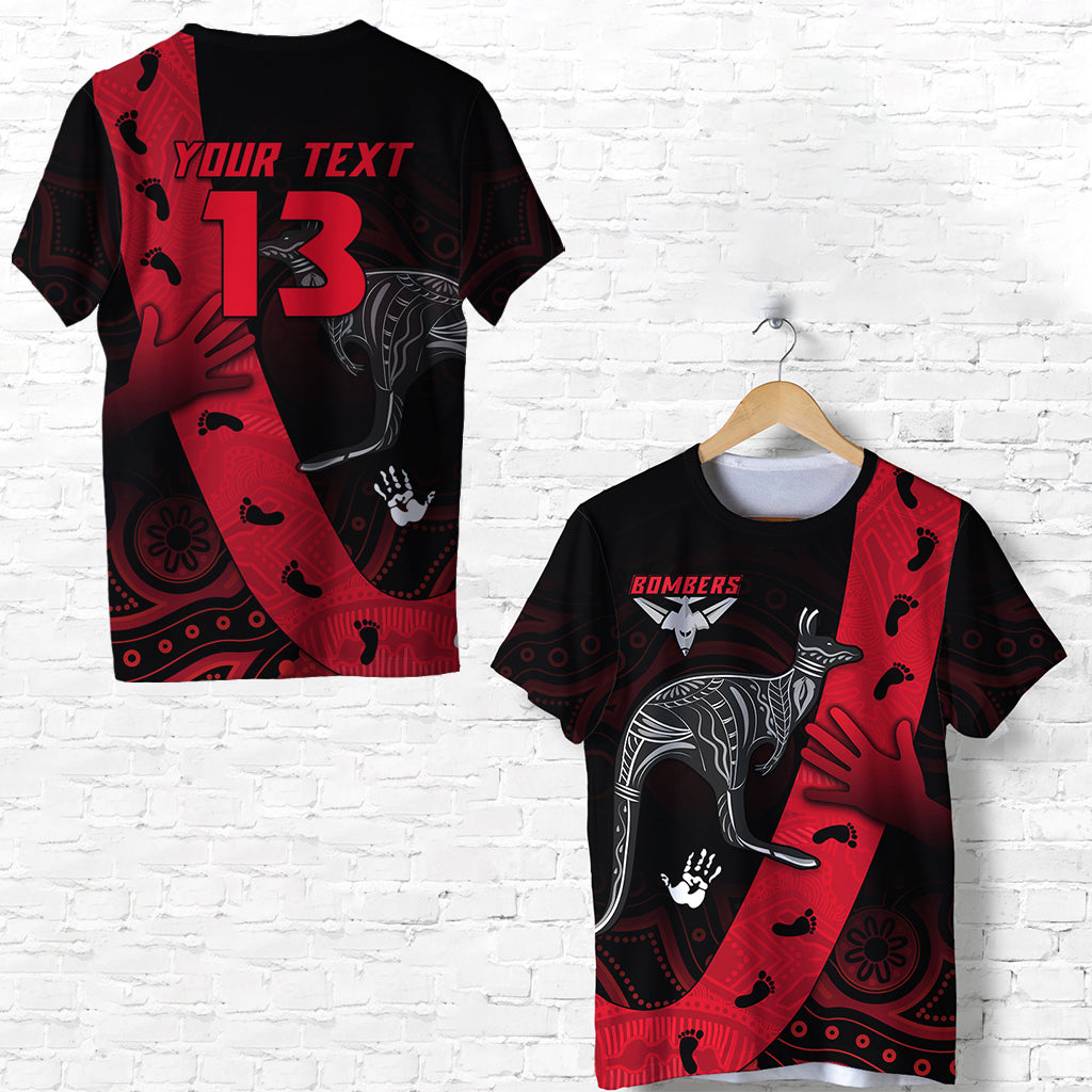 custom-personalised-bombers-indigenous-t-shirt-kid-custom-text-and-number