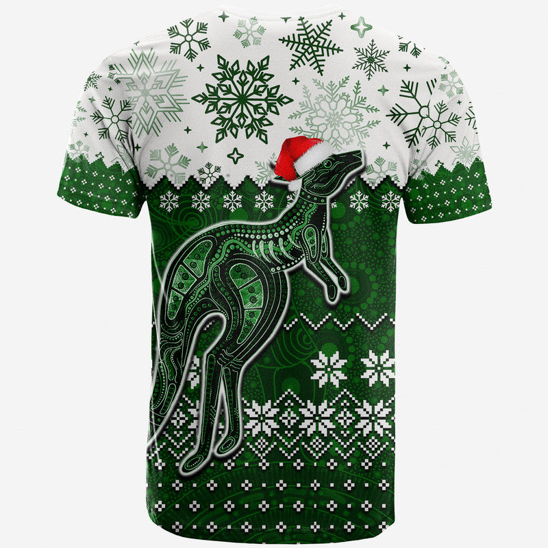 aboriginal-christmas-2022-kangaroo-t-shirt-green-style