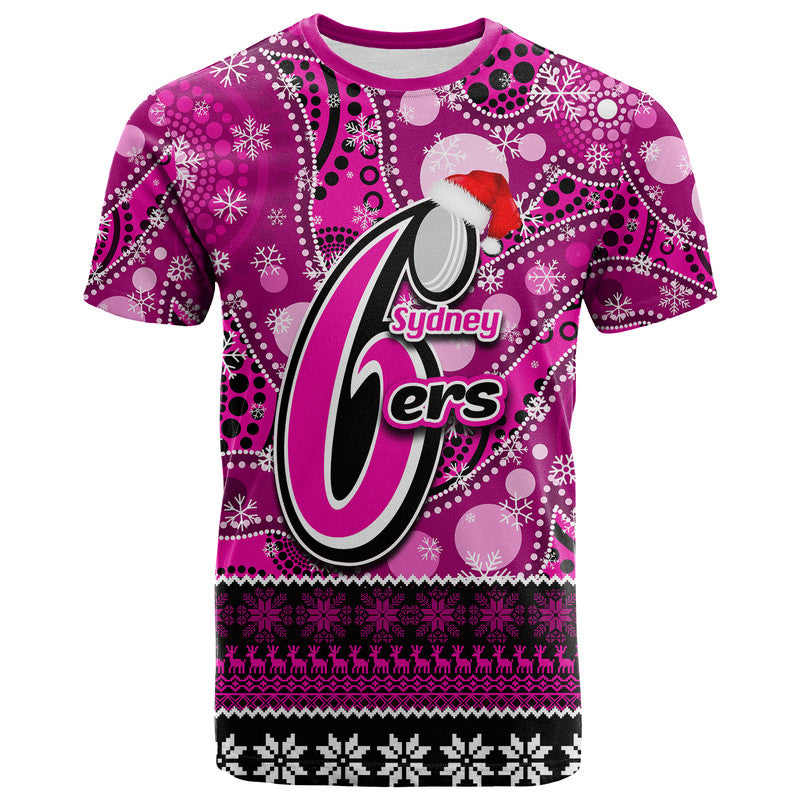 sydney-sixers-christmas-mix-aboriginal-t-shirt
