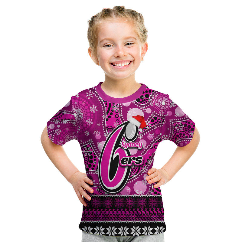 sydney-sixers-christmas-mix-aboriginal-t-shirt