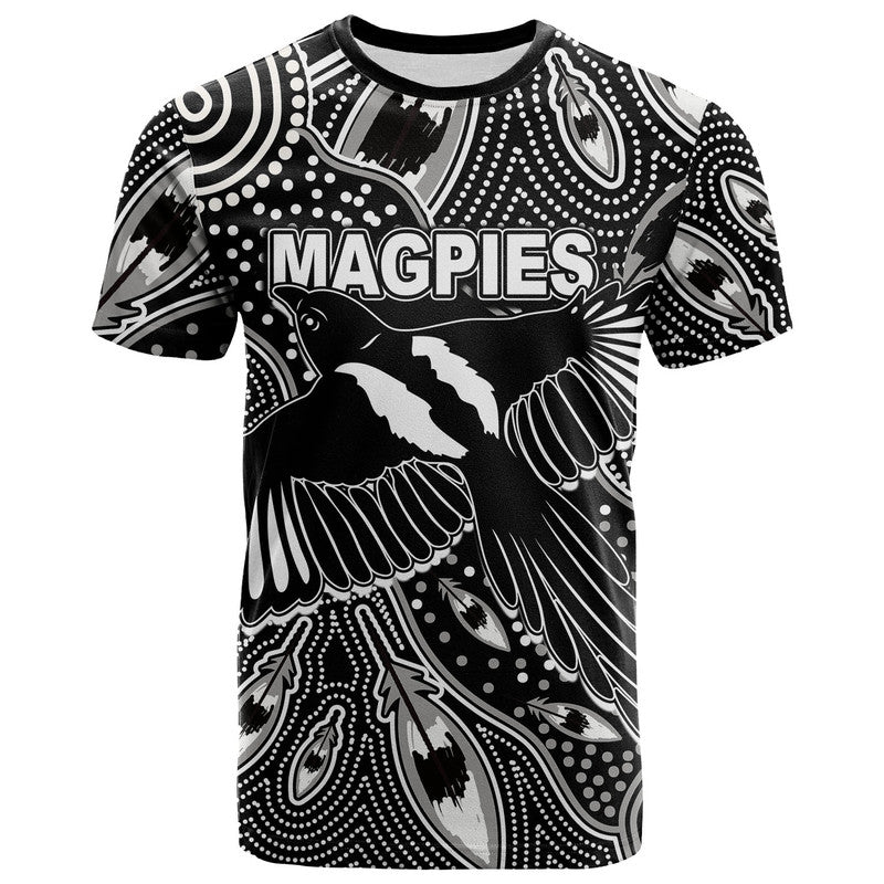 custom-personalised-collingwood-magpies-t-shirt-aboriginal-art