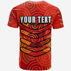 custom-personalised-boomerang-aboriginal-dot-patterns-t-shirt-red-style