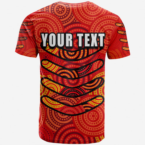 custom-personalised-boomerang-aboriginal-dot-patterns-t-shirt-red-style