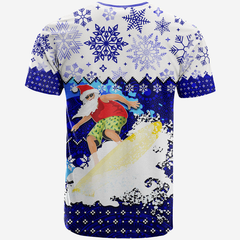 aboriginal-christmas-2022-santa-claus-surfing-t-shirt-blue-style