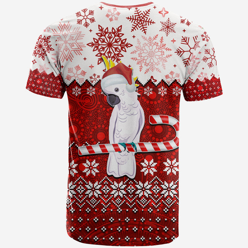aboriginal-christmas-2022-cockatoo-t-shirt-red-style