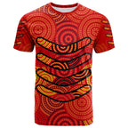 custom-personalised-boomerang-aboriginal-dot-patterns-t-shirt-red-style