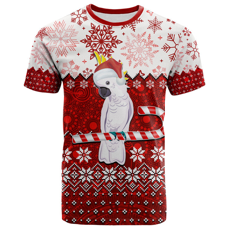 aboriginal-christmas-2022-cockatoo-t-shirt-red-style