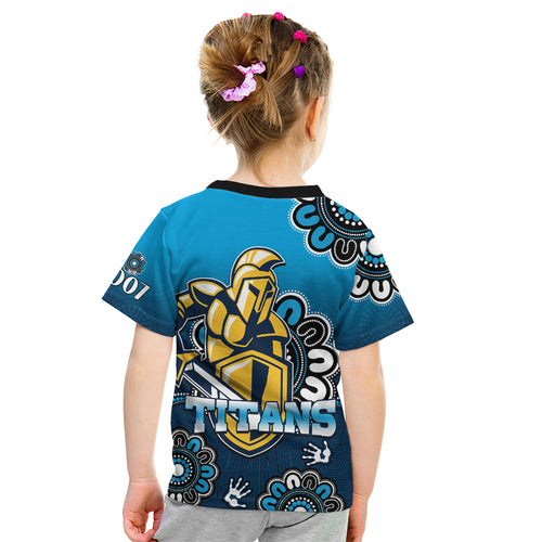 NRL Gold Coast Titans Rugby GLD 2007 Aboriginal T Shirt LT9