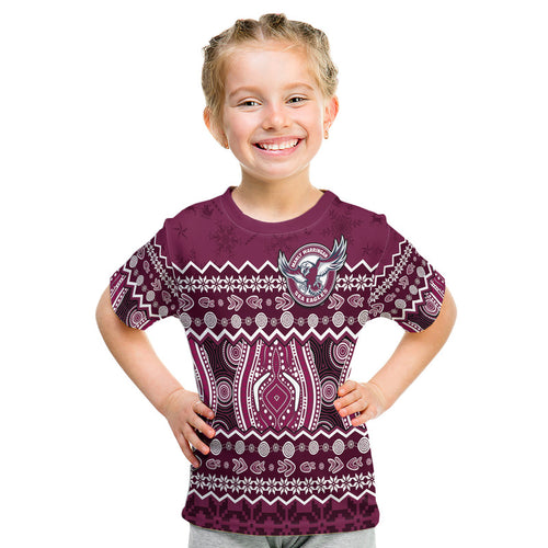 custom-personalised-manly-warringah-maroon-sea-eagles-christmas-vibe-t-shirt