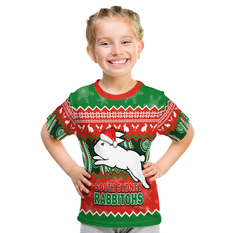 custom-personalised-south-sydney-rabbitohs-aboriginal-christmas-vibe-t-shirt