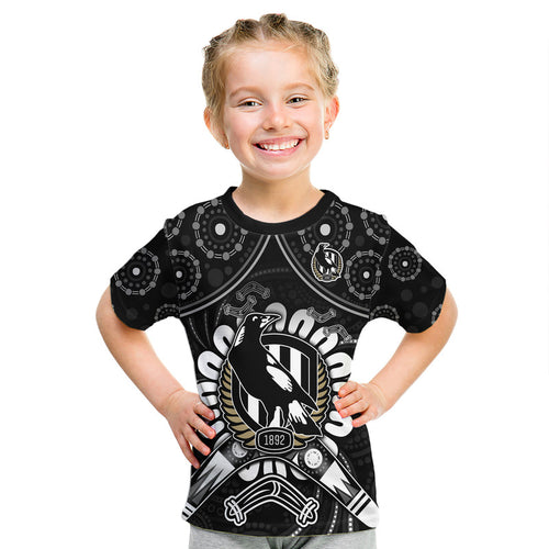 magpies-football-t-shirt-boomerang-indigenous-dots