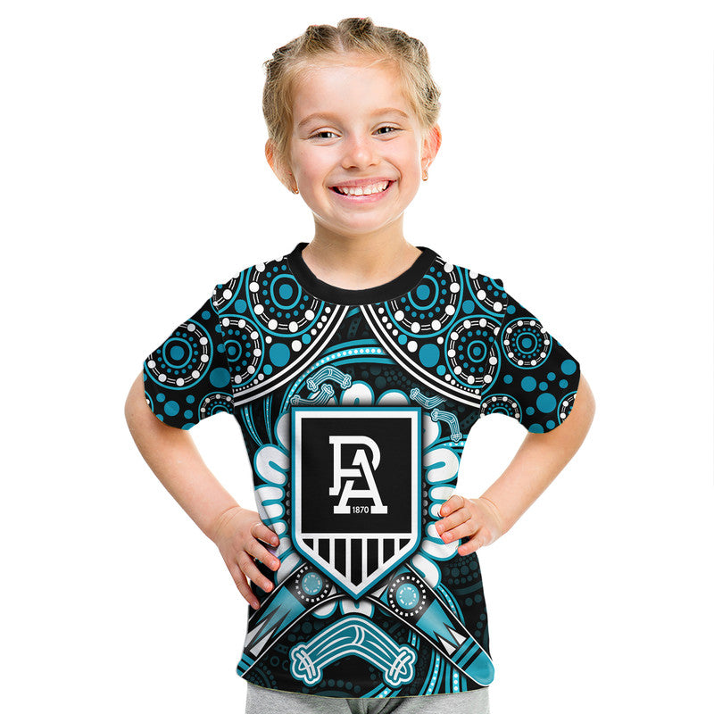 custom-personalised-port-adelaide-power-t-shirt-boomerang-indigenous-dots