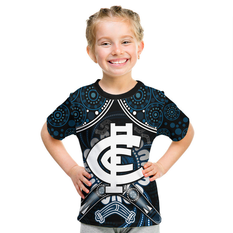 custom-personalised-blues-football-t-shirt-boomerang-indigenous-dots
