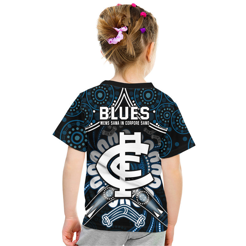 blues-football-t-shirt-boomerang-indigenous-dots