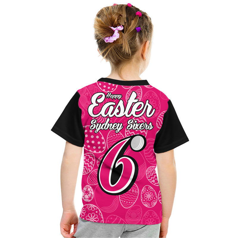 sydney-sixers-cricket-happy-easter-day-kid-t-shirt-simple-style