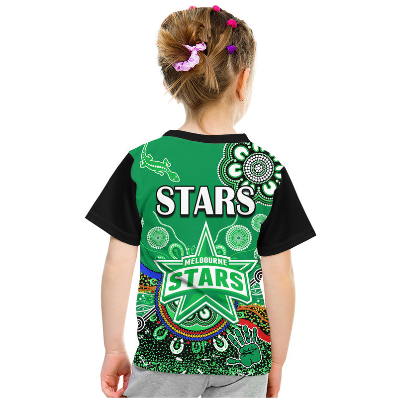 melbourne-stars-kid-t-shirt-cricket-indigenous-aboriginal-lizard-version