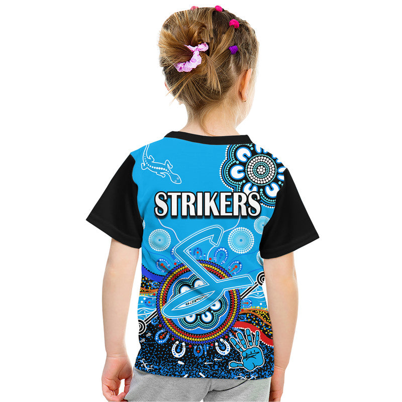 adelaide-strikers-kid-t-shirt-cricket-indigenous-aboriginal-lizard-version