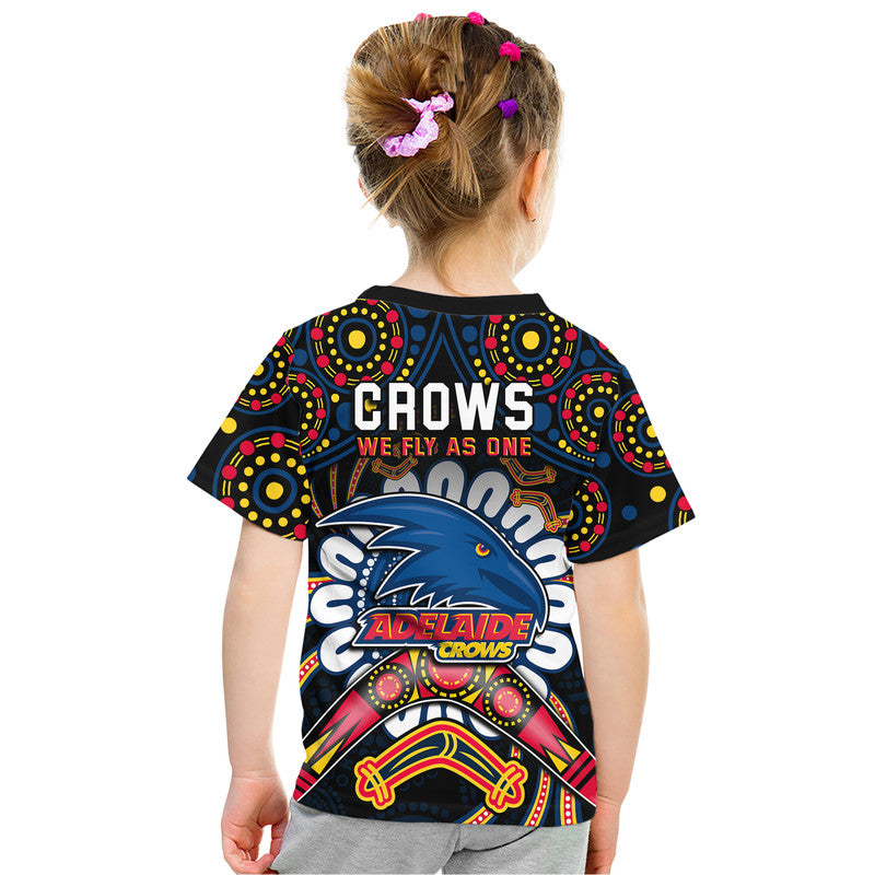 adelaide-crows-football-t-shirt-boomerang-indigenous-dots