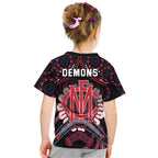 demons-football-t-shirt-boomerang-indigenous-dots