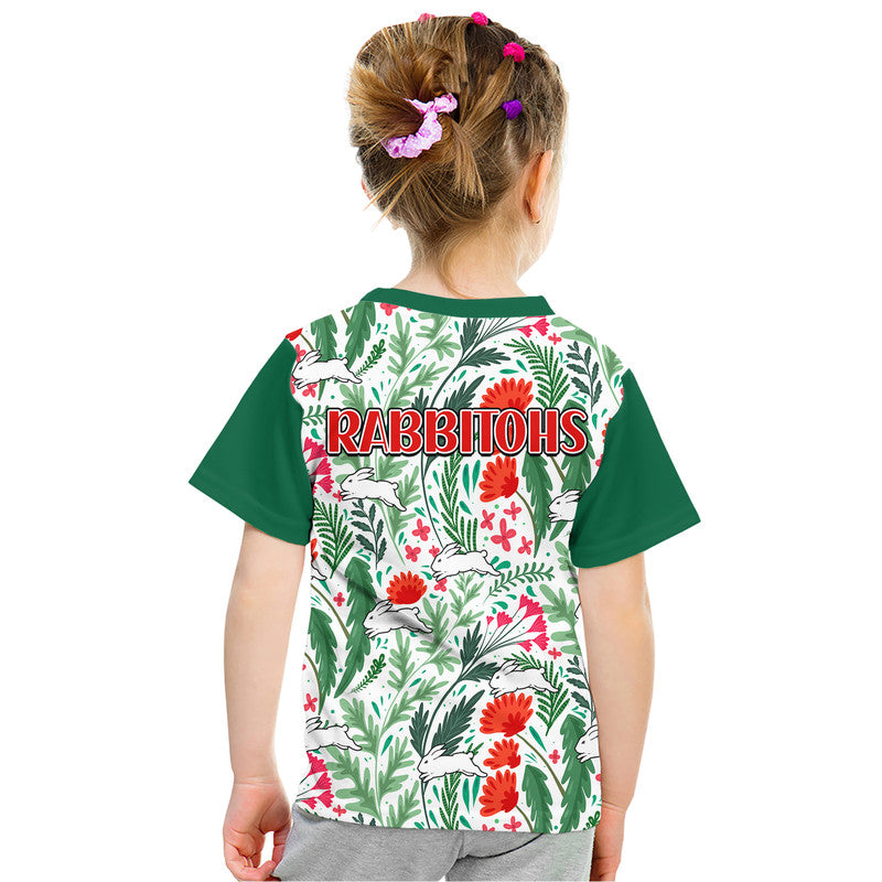 rabbitohs-poppy-flowers-field-t-shirt