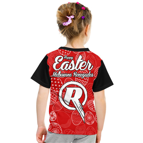 melbourne-renegades-cricket-happy-easter-day-kid-t-shirt-simple-style