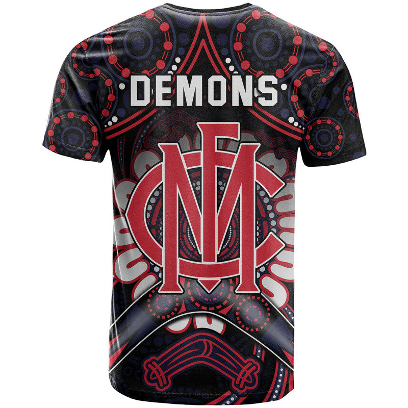 demons-football-t-shirt-boomerang-indigenous-dots