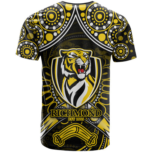 richmond-tigers-football-t-shirt-boomerang-indigenous-dots