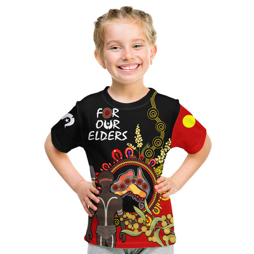 naidoc-2023-indigenous-kid-t-shirt-australia-map-with-golden-wattle