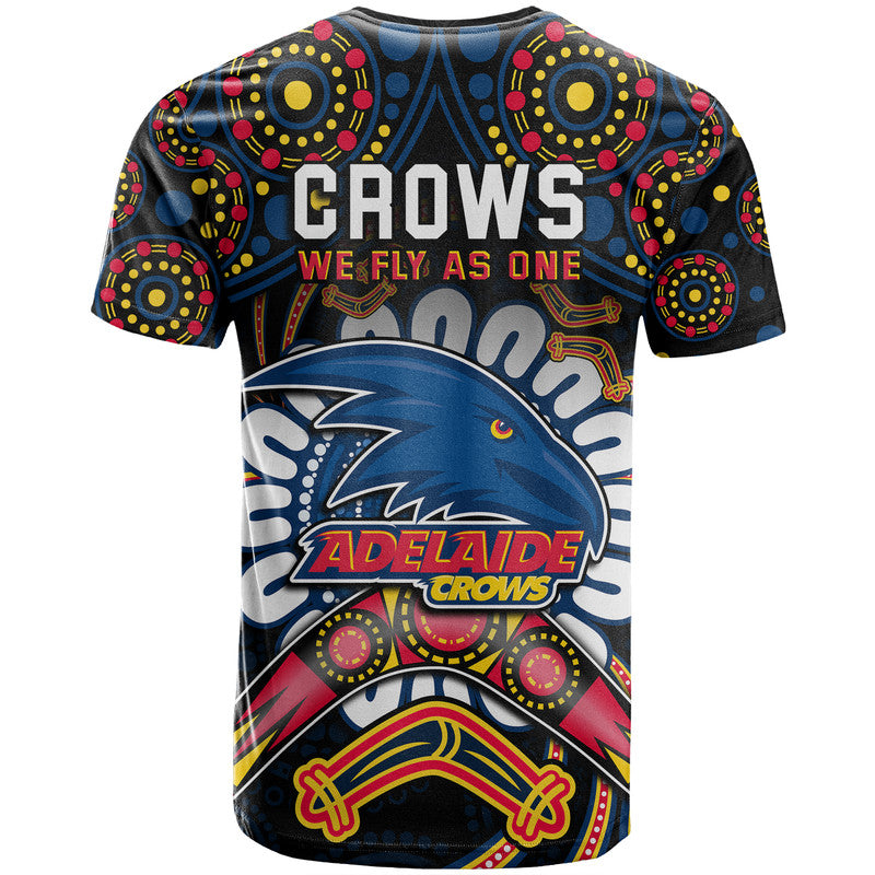 adelaide-crows-football-t-shirt-boomerang-indigenous-dots