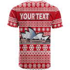 custom-personalised-australian-sydney-opera-house-christmas-vibe-with-aboriginal-dot-painting-style-t-shirt