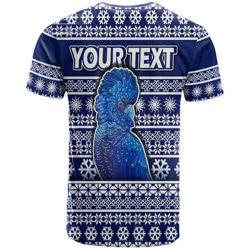 custom-personalised-australian-cockatoo-christmas-vibe-with-aboriginal-dot-painting-style-t-shirt