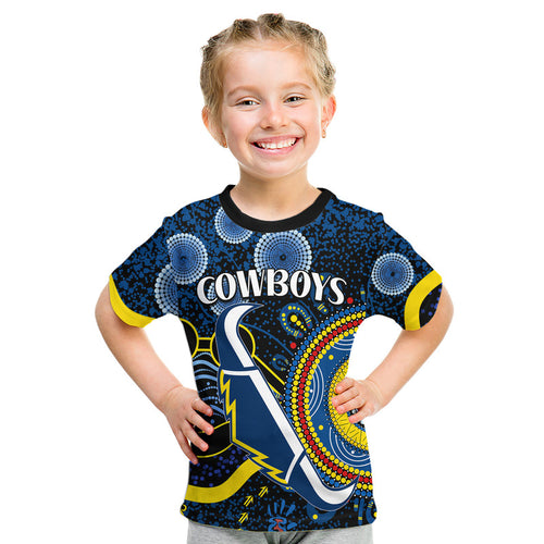 custom-personalised-cowboys-rugby-kid-t-shirt-aboriginal-dots-version